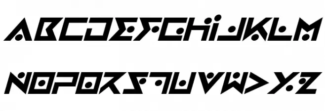 Iron Cobra Bold Italic 字体 大写