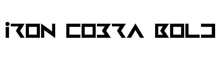 Iron Cobra Bold  les polices de caractères gratuit tlcharger