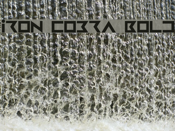 Iron Cobra Bold Font examples