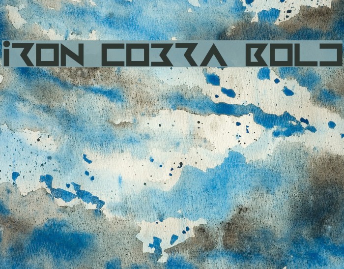 Iron Cobra Bold Font examples