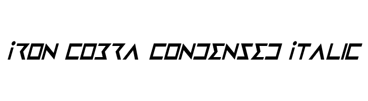 Iron Cobra Condensed Italic フォント