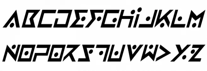 Iron Cobra Condensed Italic Polices MAJUSCULES