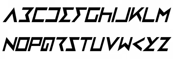 Iron Cobra Condensed Italic フォント 小文字