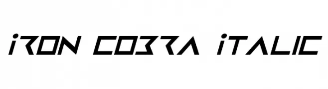 Iron Cobra Italic  Frei Schriftart Herunterladen