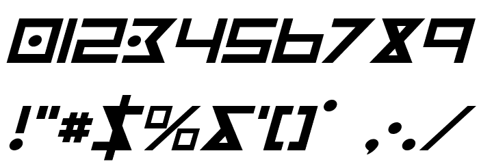 Iron Cobra Italic Font OTHER CHARS