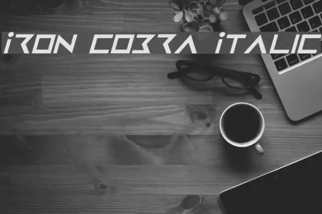 Iron Cobra Italic Font examples