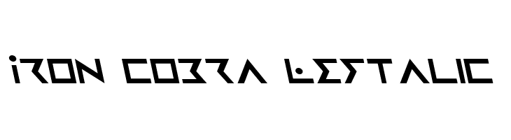 Iron Cobra Leftalic  font caratteri gratis