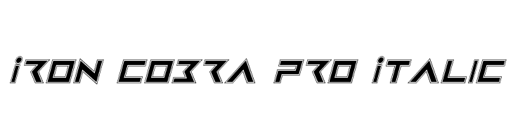 Iron Cobra Pro Italic  Frei Schriftart Herunterladen