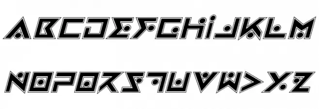 Iron Cobra Pro Italic フォント 大文字