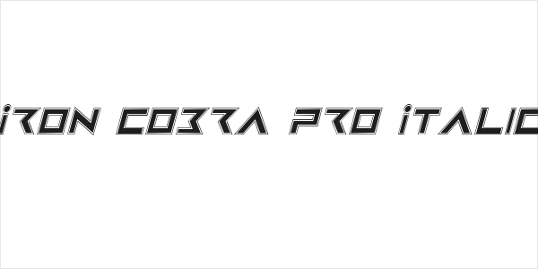 Iron Cobra Pro Italic Logo
