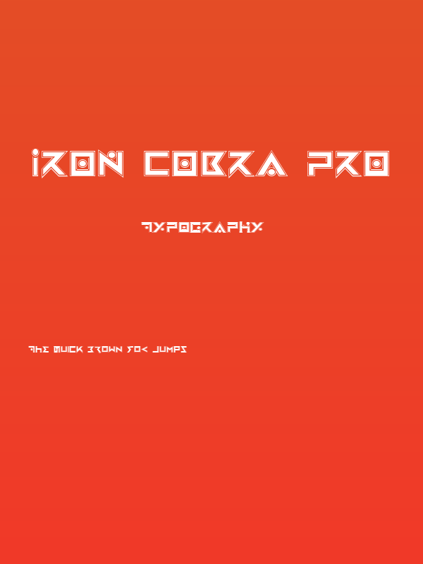 Iron Cobra Pro Poster