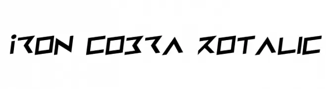 Iron Cobra Rotalic  Frei Schriftart Herunterladen