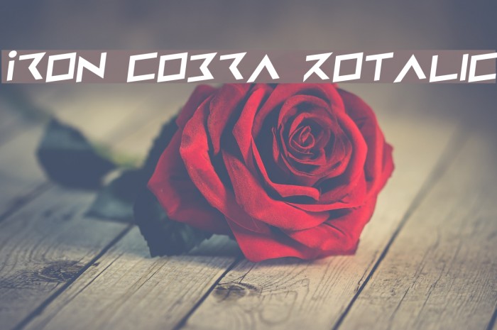 Iron Cobra Rotalic Font examples