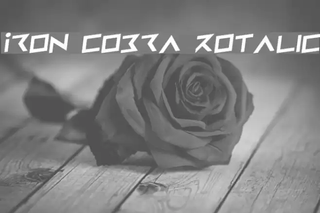 Iron Cobra Rotalic Font examples