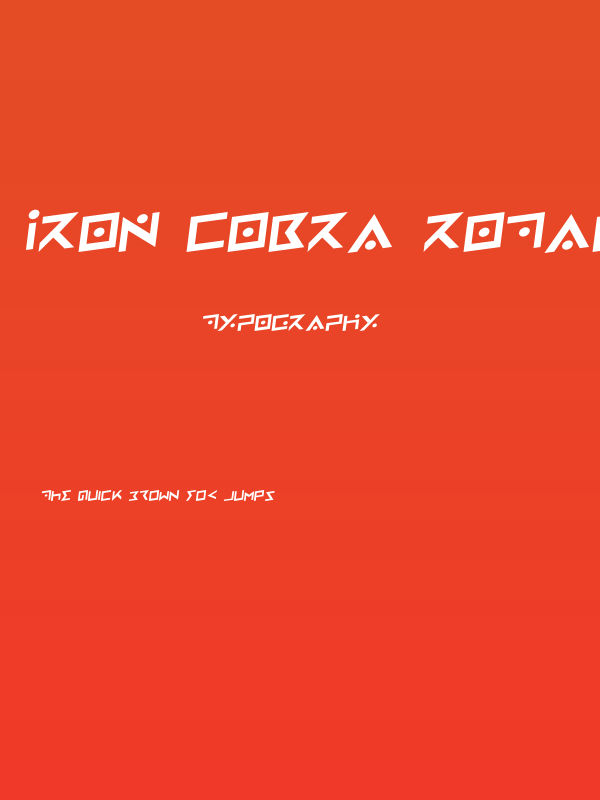 Iron Cobra Rotalic Poster