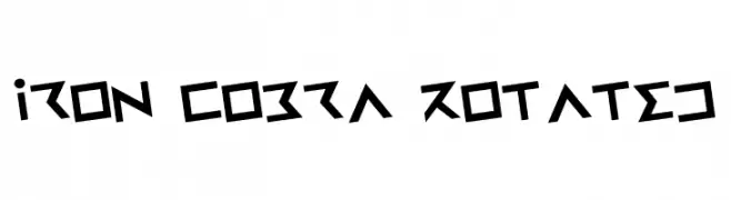 Iron Cobra Rotated  Frei Schriftart Herunterladen