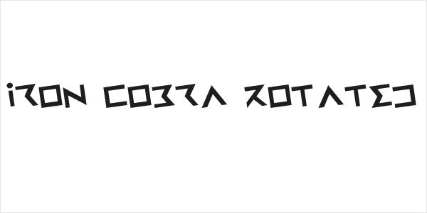 Iron Cobra Rotated Logo
