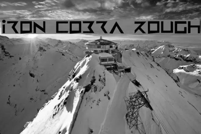 Iron Cobra Rough Font examples