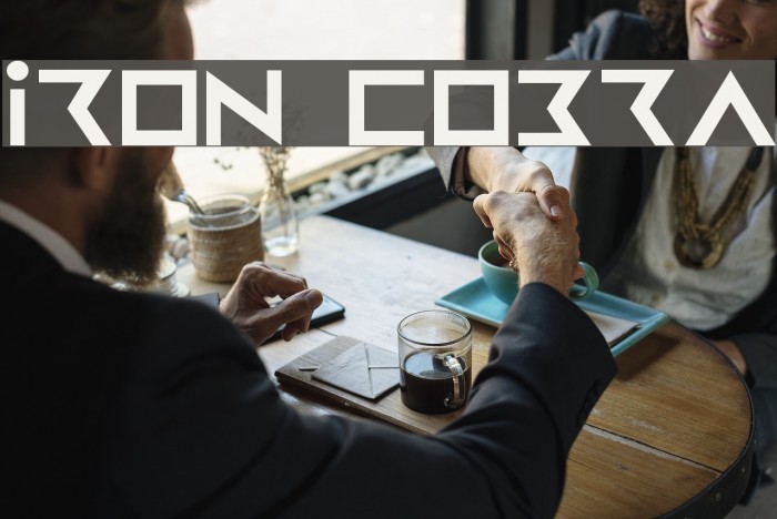 Iron Cobra Font examples