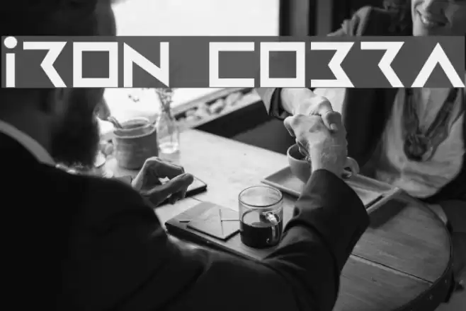 Iron Cobra Font examples
