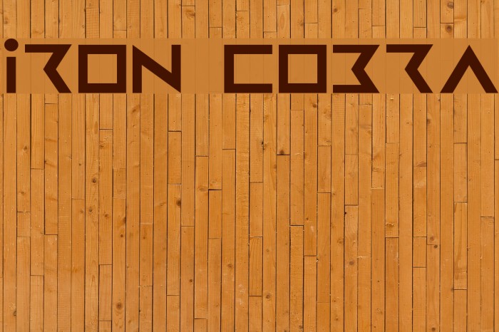 Iron Cobra Font examples