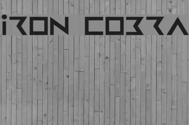 Iron Cobra Font examples