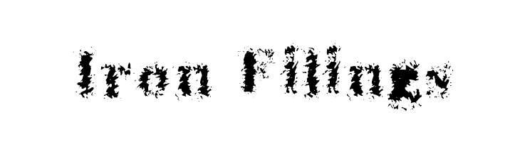 Iron Filings  नि: शुल्क फ़ॉन्ट्स डाउनलोड