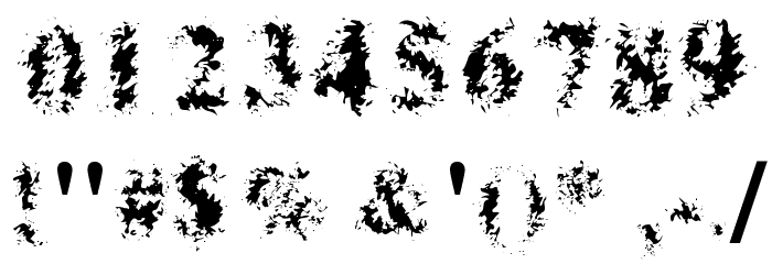 Iron Filings Font OTHER CHARS