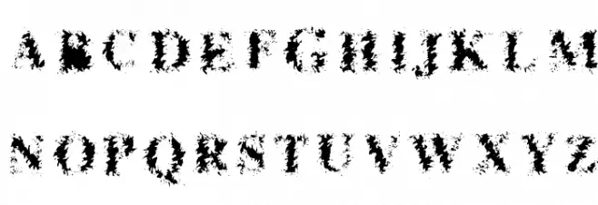Iron Filings Шрифта ВЕРХНИЙ