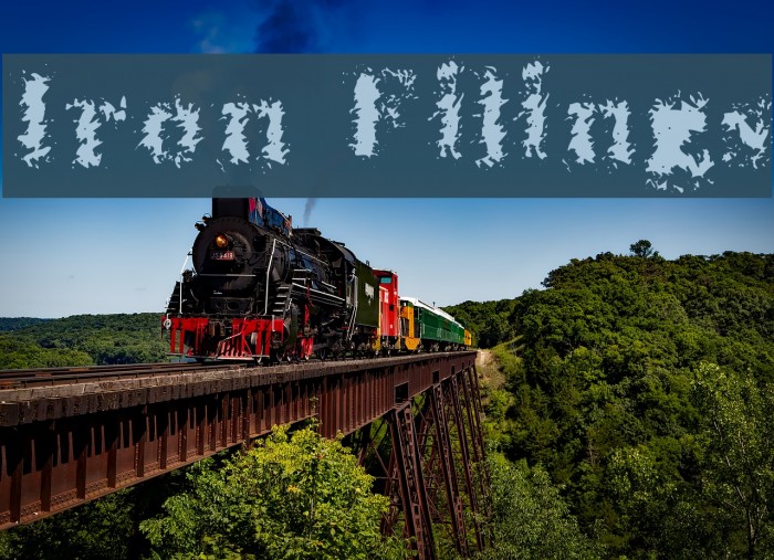 Iron Filings Font examples