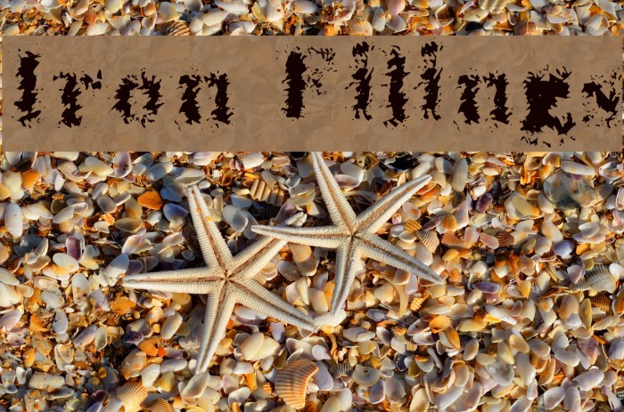 Iron Filings Font examples