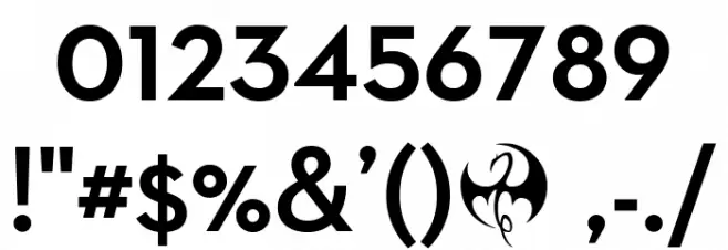 Iron Fist Font OTHER CHARS