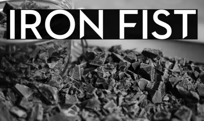 Iron Fist Font examples