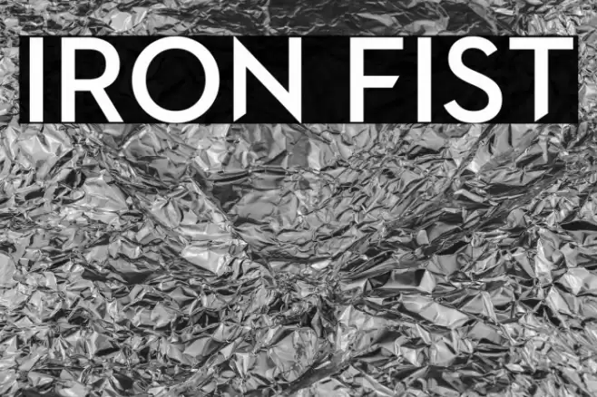 Iron Fist Font examples