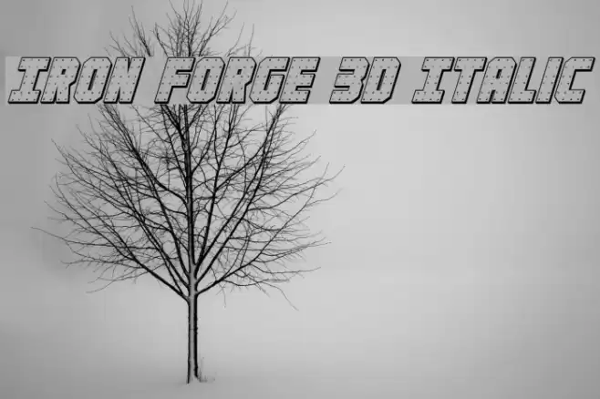 Iron Forge 3D Italic examples