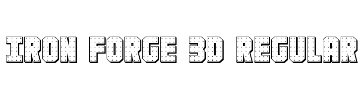 Iron Forge 3D Regular Font