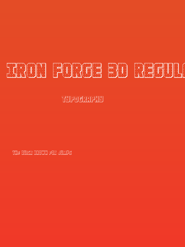 Iron Forge 3D Regular Poster