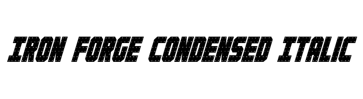 Iron Forge Condensed Italic  Frei Schriftart Herunterladen