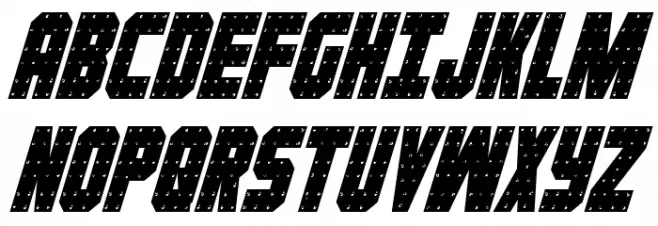 Iron Forge Condensed Italic Fuentes MAYÚSCULAS