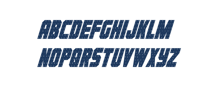 Iron Forge Condensed Italic Lowercase