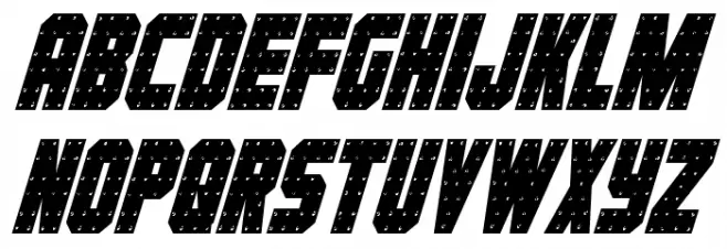 Iron Forge Condensed Italic फ़ॉन्ट लोअरकेस