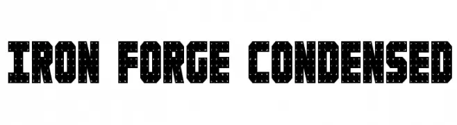 Iron Forge Condensed  Frei Schriftart Herunterladen
