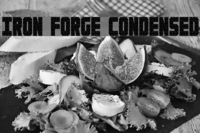 Iron Forge Condensed Font examples