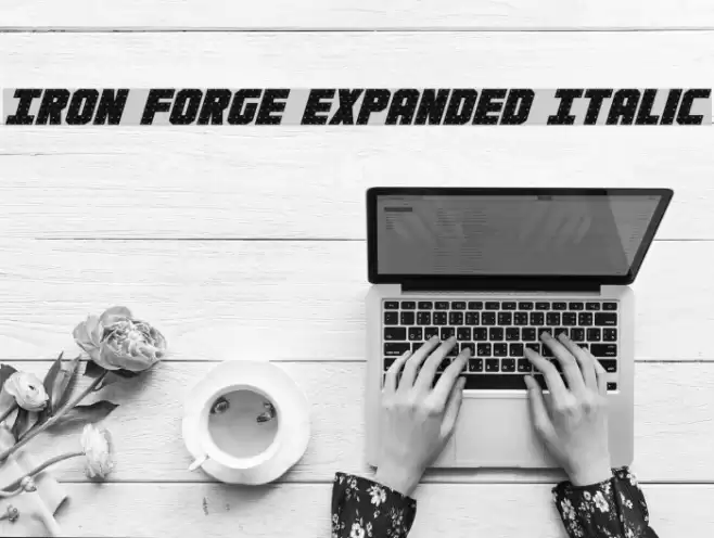 Iron Forge Expanded Italic Font examples