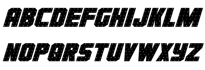 Iron Forge Expanded Italic Font LOWERCASE