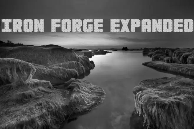 Iron Forge Expanded Font examples