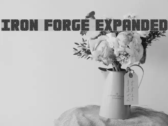 Iron Forge Expanded Font examples