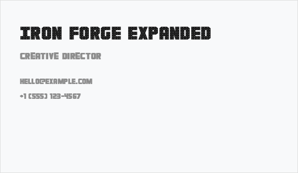 Iron Forge Expanded Business Card