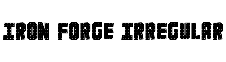Iron Forge Irregular  Fuentes Gratis Descargar