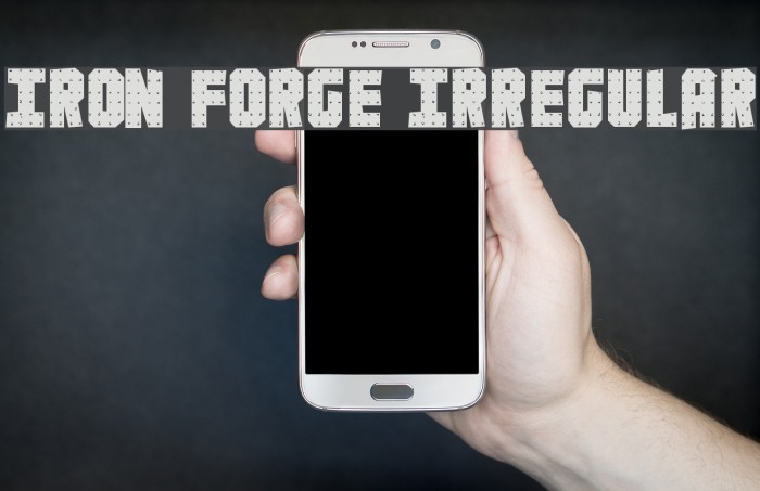 Iron Forge Irregular Font examples